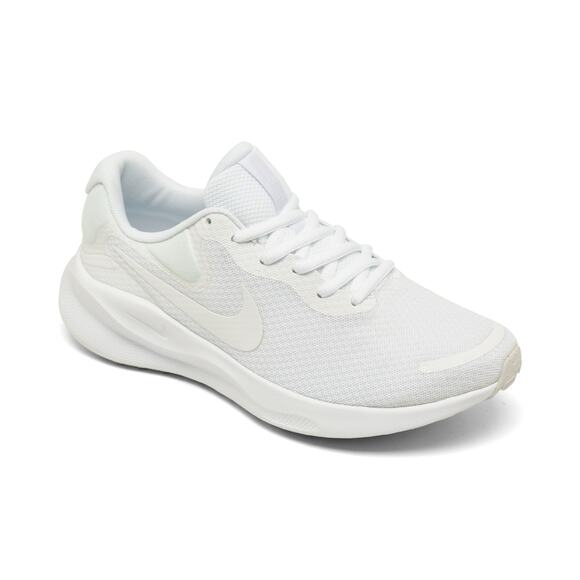 USED Nike Revolution 7 Women's Road Running Shoes ,White-Size 7 - Picture 1 of 5